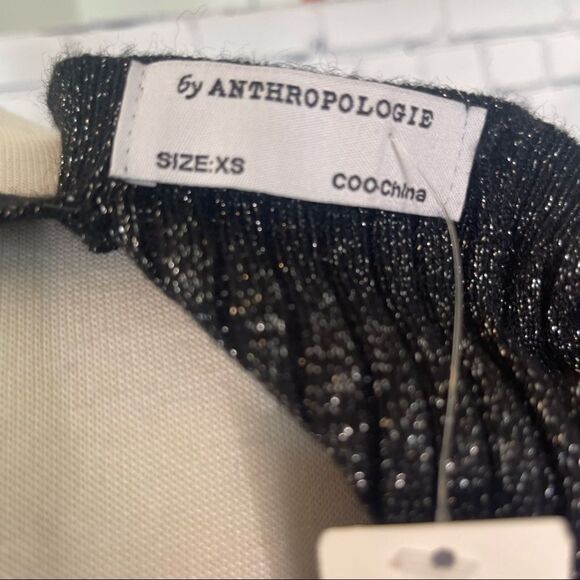 Anthropologie Shimmer Surplice Pullover - Picture 5 of 6